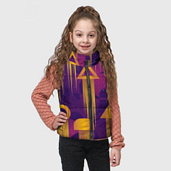 Детский жилет Игровые геометрические фигуры, цвет: 3D-светло-серый — фото 2