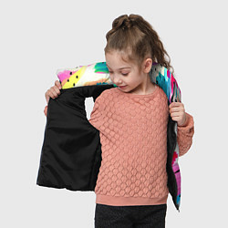 Детский жилет Всплески красок Лето, цвет: 3D-черный — фото 2