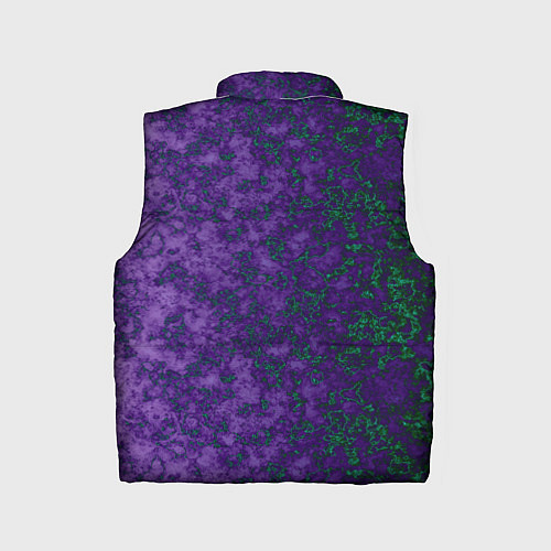 Детский жилет Marble texture purple green color / 3D-Светло-серый – фото 2