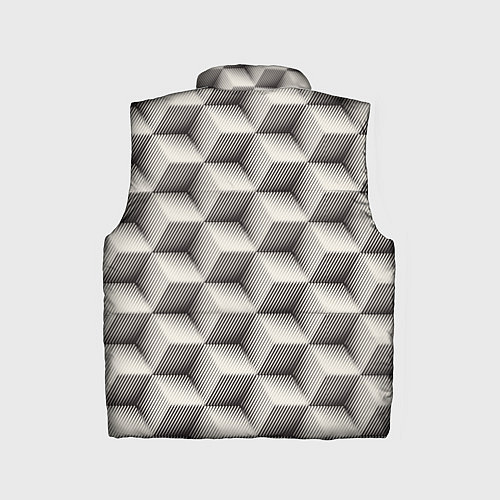 Детский жилет 3D Куб Оптическая иллюзия 3D Cube / 3D-Красный – фото 2