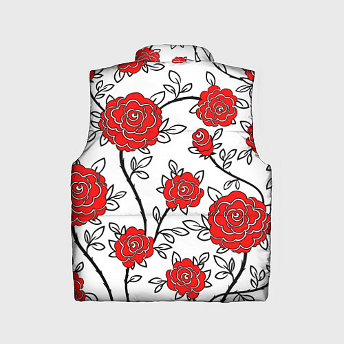 Детский жилет BEAUTIFUL RED ROSES / 3D-Красный – фото 2