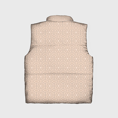 Детский жилет Бежевый монохромный орнамент / 3D-Светло-серый – фото 2