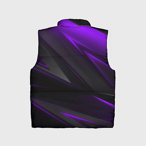 Детский жилет Geometry Черный и фиолетовый / 3D-Светло-серый – фото 2