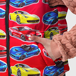 Детский жилет Спортивные машины, цвет: 3D-светло-серый — фото 2