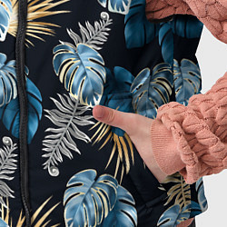 Детский жилет Свет неоновых листьев, цвет: 3D-светло-серый — фото 2