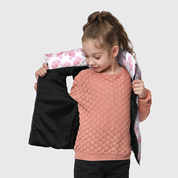 Детский жилет Нежные розы - паттерн, цвет: 3D-черный — фото 2