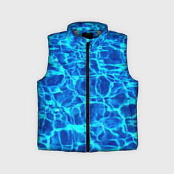 Детский жилет Текстура поверхности воды, цвет: 3D-светло-серый