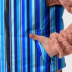 Детский жилет Сине голубые полосы, цвет: 3D-светло-серый — фото 2