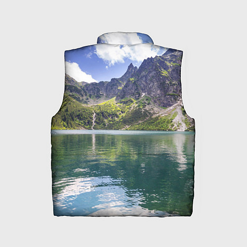 Детский жилет Прозрачное горное озеро / 3D-Светло-серый – фото 2