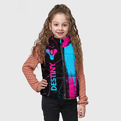 Детский жилет Destiny - neon gradient: по-вертикали, цвет: 3D-черный — фото 2