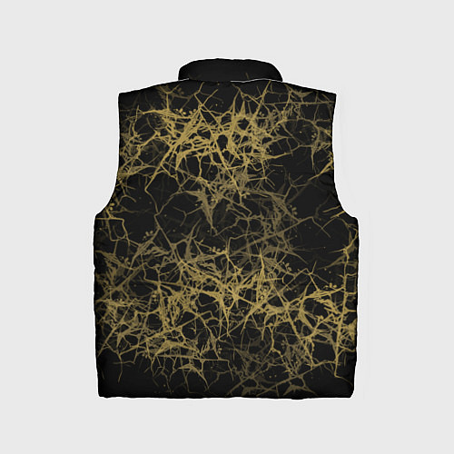 Детский жилет Universe in golden crackles abstraction / 3D-Черный – фото 2