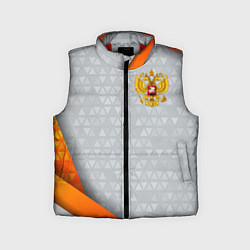 Детский жилет Orange & silver Russia