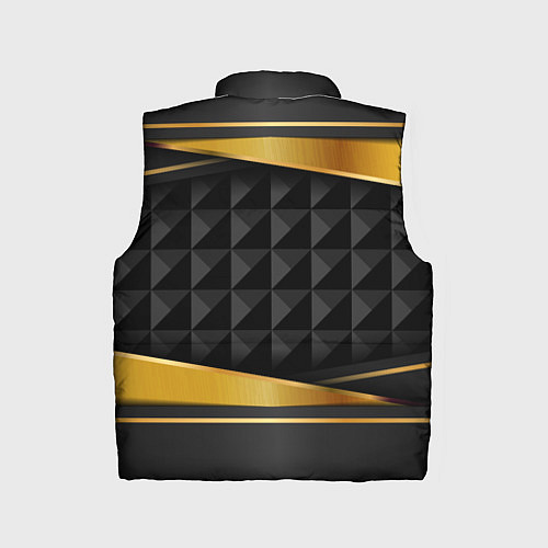 Детский жилет Gold & black - Russia / 3D-Светло-серый – фото 2