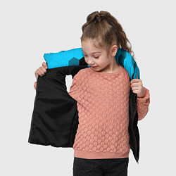 Детский жилет Skyrim - neon gradient: по-вертикали, цвет: 3D-черный — фото 2