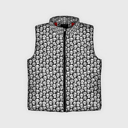 Детский жилет Череп со зрачками, цвет: 3D-красный