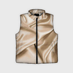 Детский жилет Струящаяся золотистая ткань, цвет: 3D-светло-серый