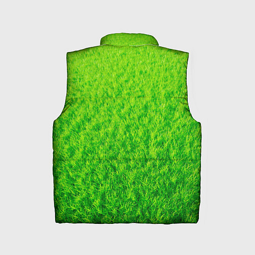 Детский жилет Трава зеленая / 3D-Черный – фото 2