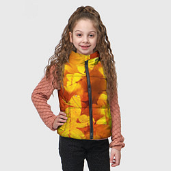 Детский жилет Осенние золотые листья, цвет: 3D-светло-серый — фото 2
