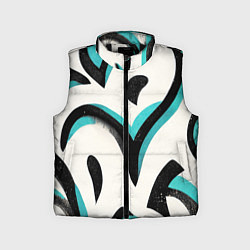 Детский жилет Узоры в стиле граффити, цвет: 3D-черный
