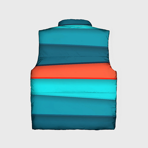 Детский жилет Геометрические непараллельные пластины / 3D-Светло-серый – фото 2