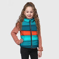 Детский жилет Геометрические непараллельные пластины, цвет: 3D-светло-серый — фото 2