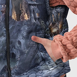Детский жилет Старый заброшенный замок - Halloween, цвет: 3D-черный — фото 2