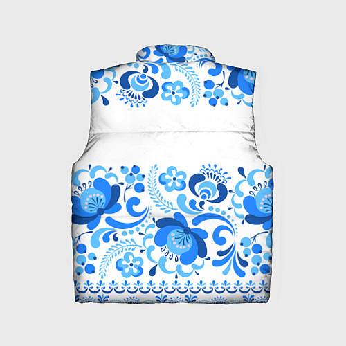 Детский жилет РОССИЯ голубой узор / 3D-Светло-серый – фото 2