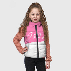 Детский жилет Stray Kids pink and white, цвет: 3D-светло-серый — фото 2