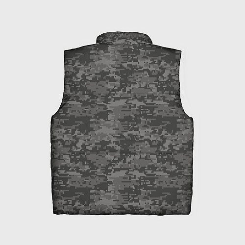 Детский жилет Камуфляж AOR-2 серый пиксель / 3D-Черный – фото 2
