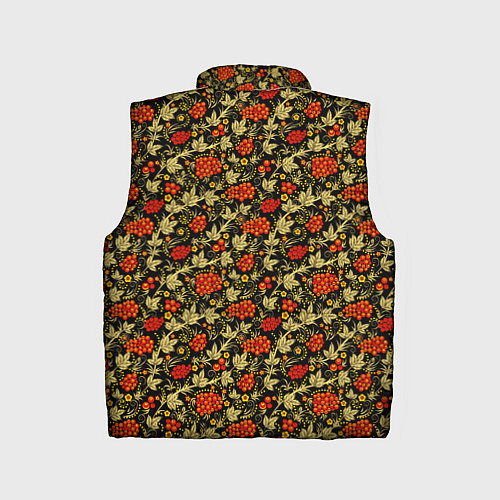 Детский жилет Хохлома - красные ягоды / 3D-Красный – фото 2