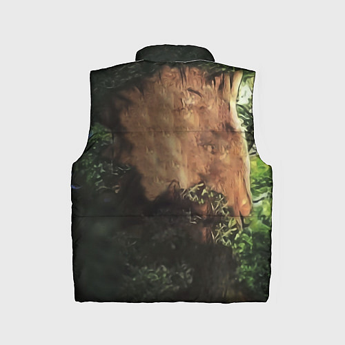 Детский жилет Дерево с лицом мем Мудрое дерево / 3D-Черный – фото 2