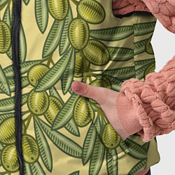 Детский жилет Винтажные ветви оливок, цвет: 3D-светло-серый — фото 2