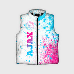 Детский жилет Ajax neon gradient style: по-вертикали