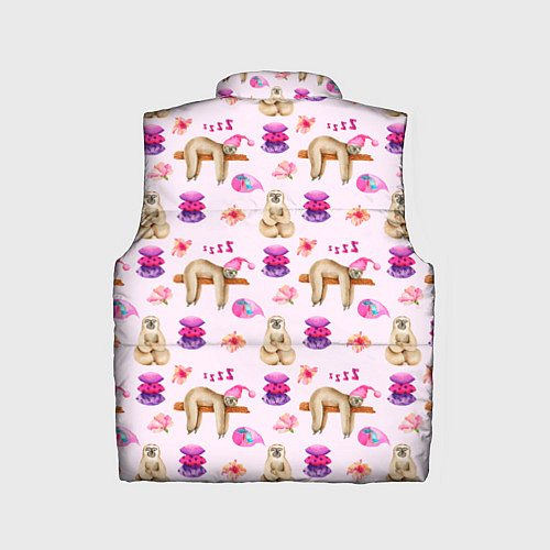 Детский жилет Сонный ленивец с подушками / 3D-Светло-серый – фото 2