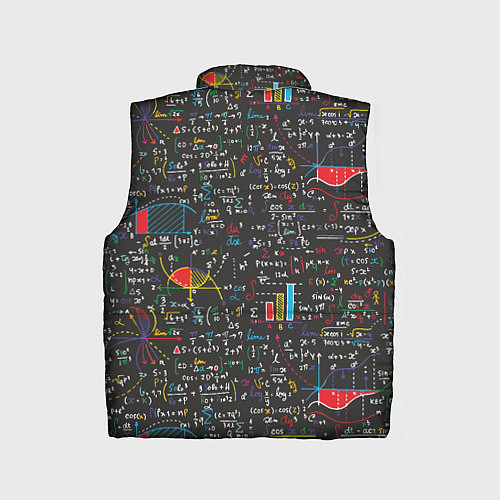 Детский жилет Шпаргалка по математике с формулами / 3D-Черный – фото 2