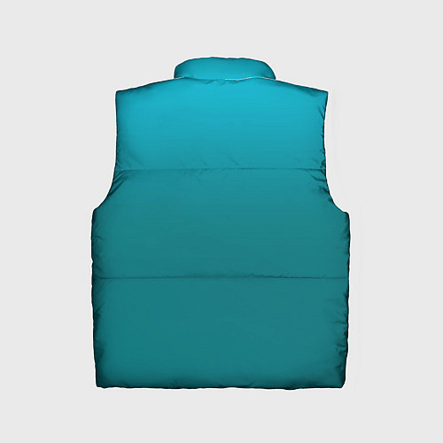 Детский жилет Градиент бирюзовый / 3D-Светло-серый – фото 2