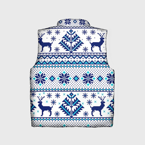 Детский жилет Happy new year, blue deer / 3D-Светло-серый – фото 2