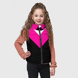 Детский жилет FIRM черный с розовой вставкой, цвет: 3D-черный — фото 2