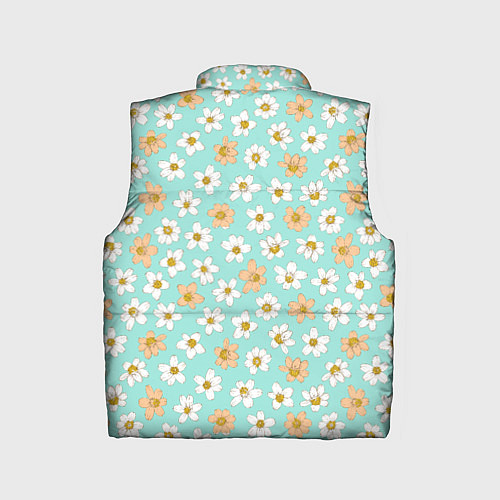 Детский жилет Цветок скетч белый и красный / 3D-Красный – фото 2