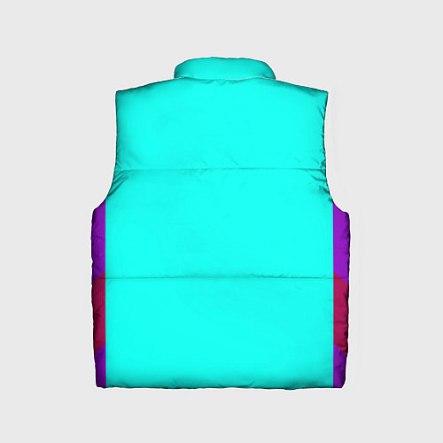 Детский жилет FIRM ярко-бирюзовая / 3D-Черный – фото 2