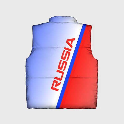 Детский жилет Россия полосы с гербом / 3D-Черный – фото 2