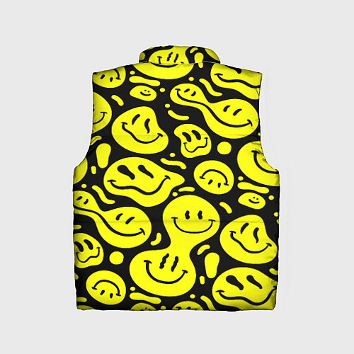 Детский жилет Кислотный желтый смайлик / 3D-Красный – фото 2