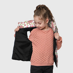 Детский жилет Фламинго и лотосы, цвет: 3D-черный — фото 2