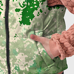 Детский жилет Абстракция в зелёных тонах, цвет: 3D-черный — фото 2