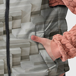 Детский жилет Множество геометрических блоков, цвет: 3D-черный — фото 2