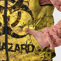 Детский жилет Danger biohazard, цвет: 3D-светло-серый — фото 2