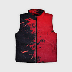 Детский жилет Черное и красное, цвет: 3D-черный