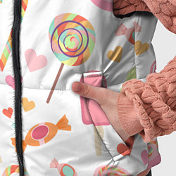 Детский жилет Сладкий праздник, цвет: 3D-красный — фото 2