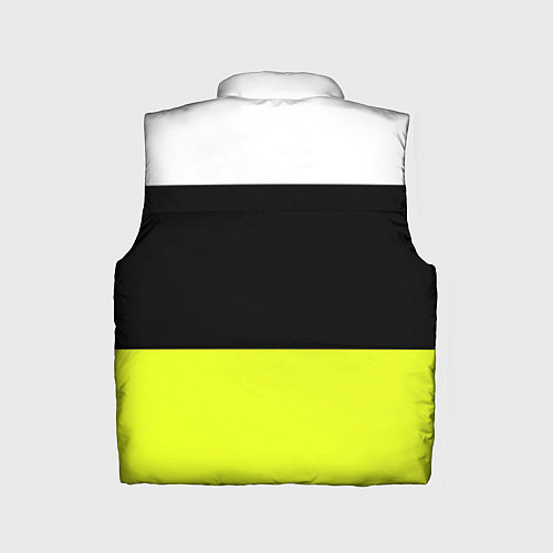 Детский жилет Sport - полосатый желтый черный белый / 3D-Красный – фото 2