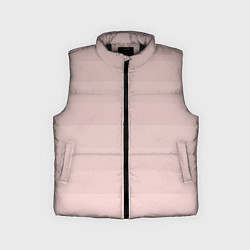 Детский жилет Монохромный полосатый розовато-бежевый, цвет: 3D-черный